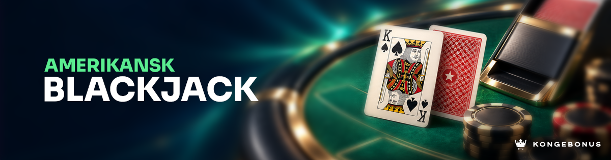Amerikansk blackjack banner