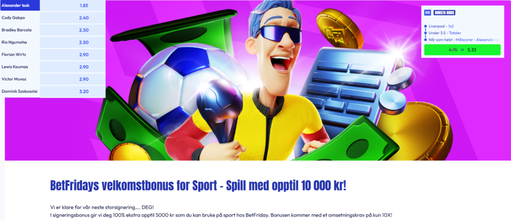 Oddsbonus BetFriday