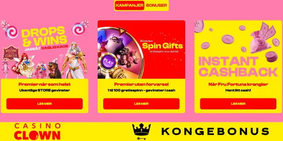 Bonuser og kampanjer hos BetClown