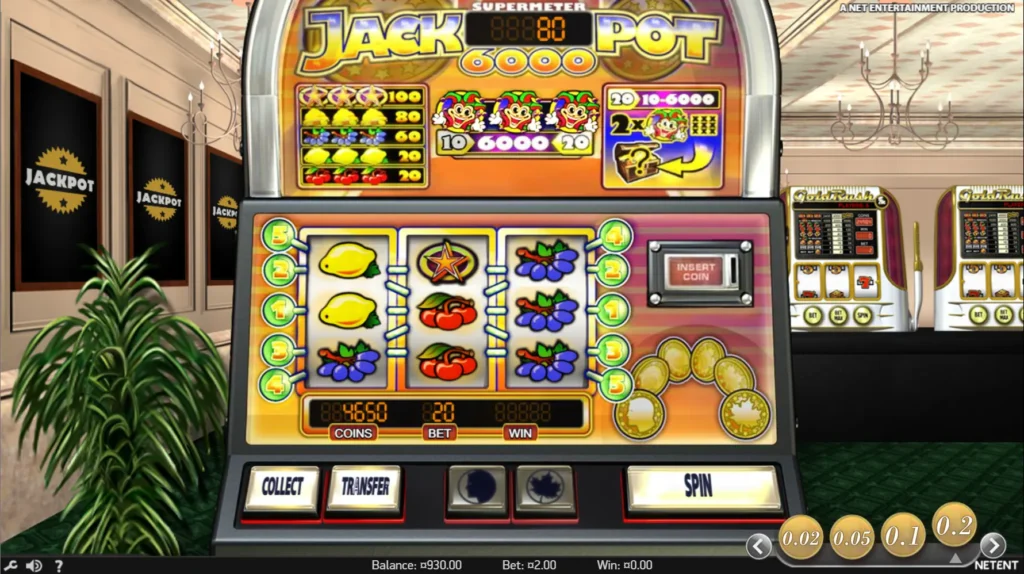Supermeterfunksjonen i Jackpot 6000